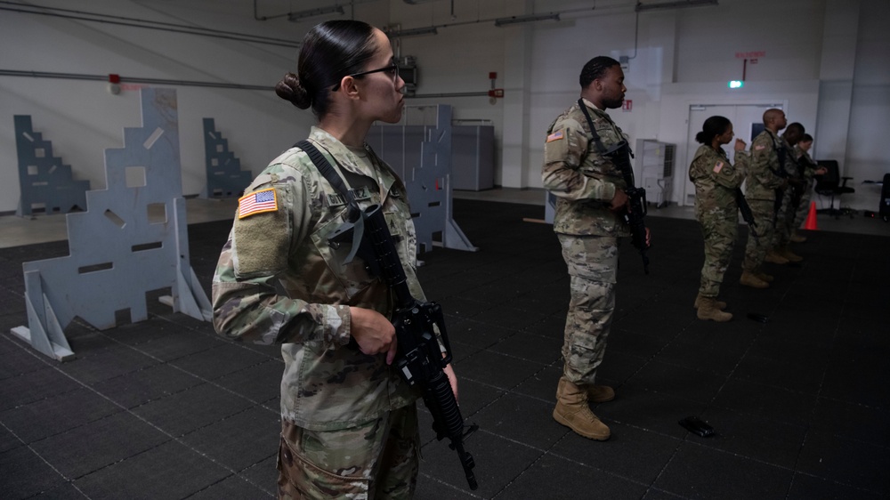 Soldiers Conduct Marksmanship Training