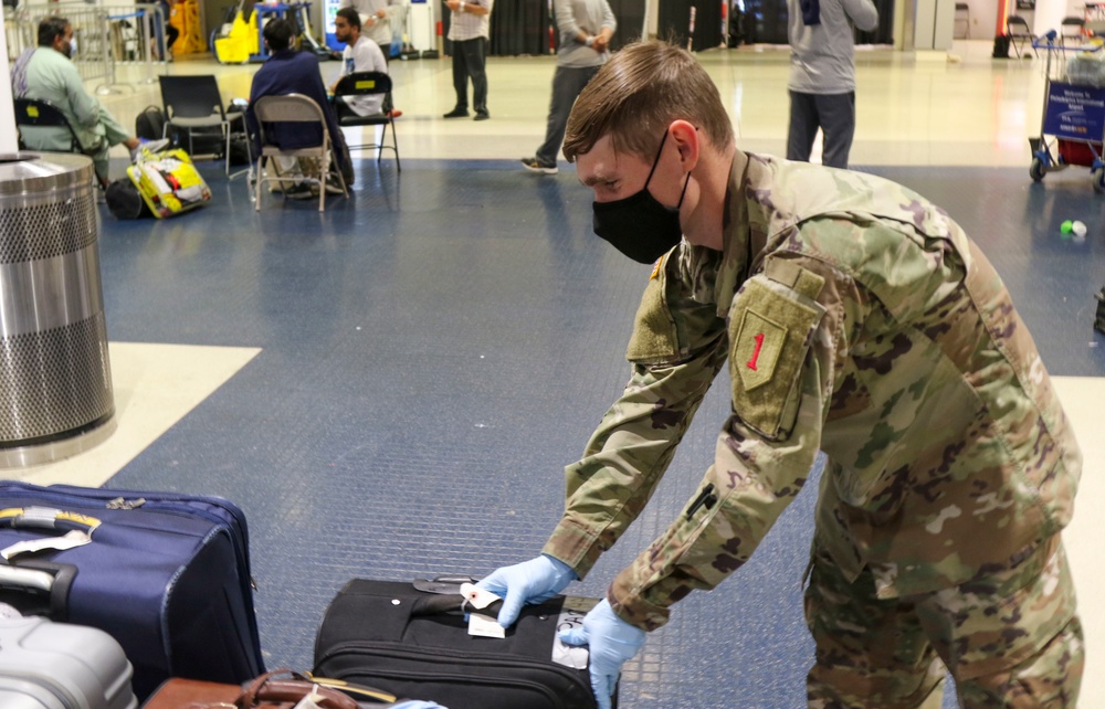 Soldiers Support Afghan Evacuees at Philadelphia International Airport