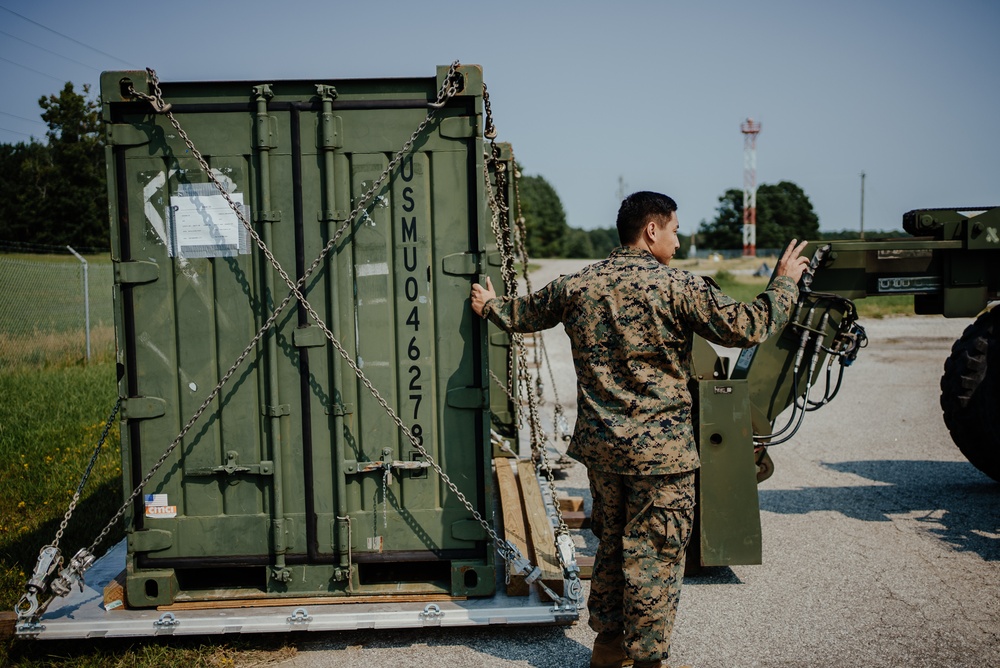 26th MEU command element arrives at Fort Pickett in support of Operation Allies Welcome