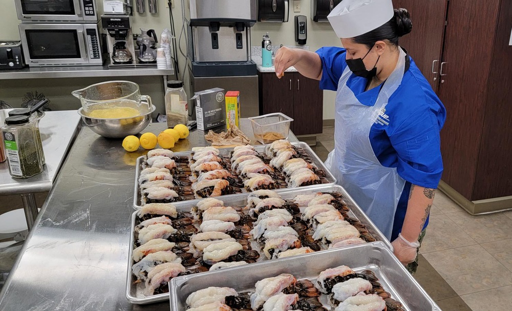 Navy Food Management Team Prepare Culinary Specialists for Themed Meals