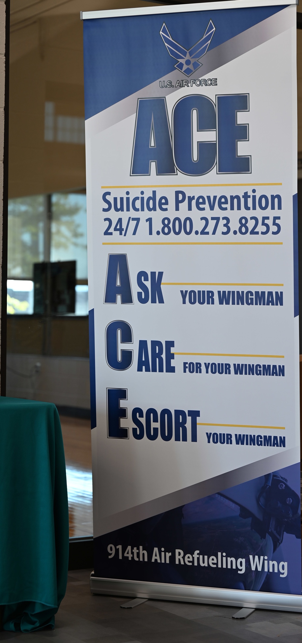 Display sign at a Suicide Prevention Awareness event