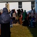 Afghan Personnel Wait in Line to Recieve Donations During Operation Allies Welcome at Fort Pickett, Virginia.