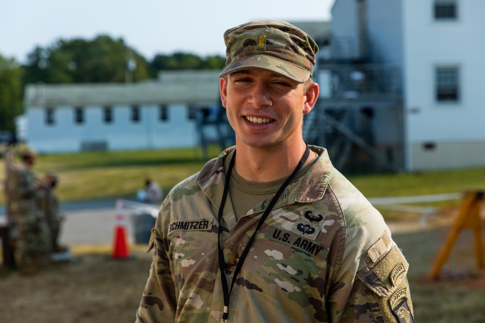 U.S. Army Soldiers from 1st Battalion, 506th Infantry Regiment gives Donations to Afghan Refugees during Operation Allies Welcome at Fort Pickett, Virginia.