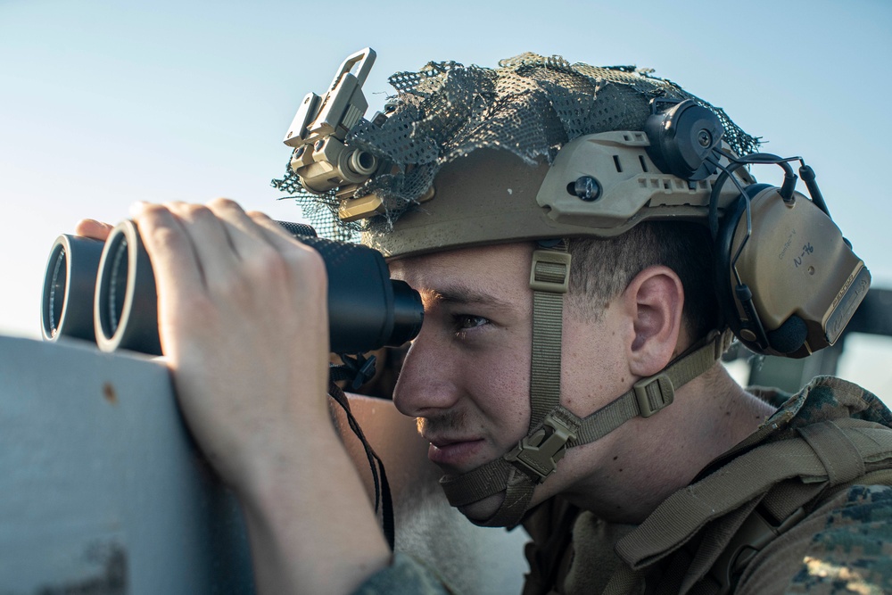 USS Portland SCAT security during strait transit