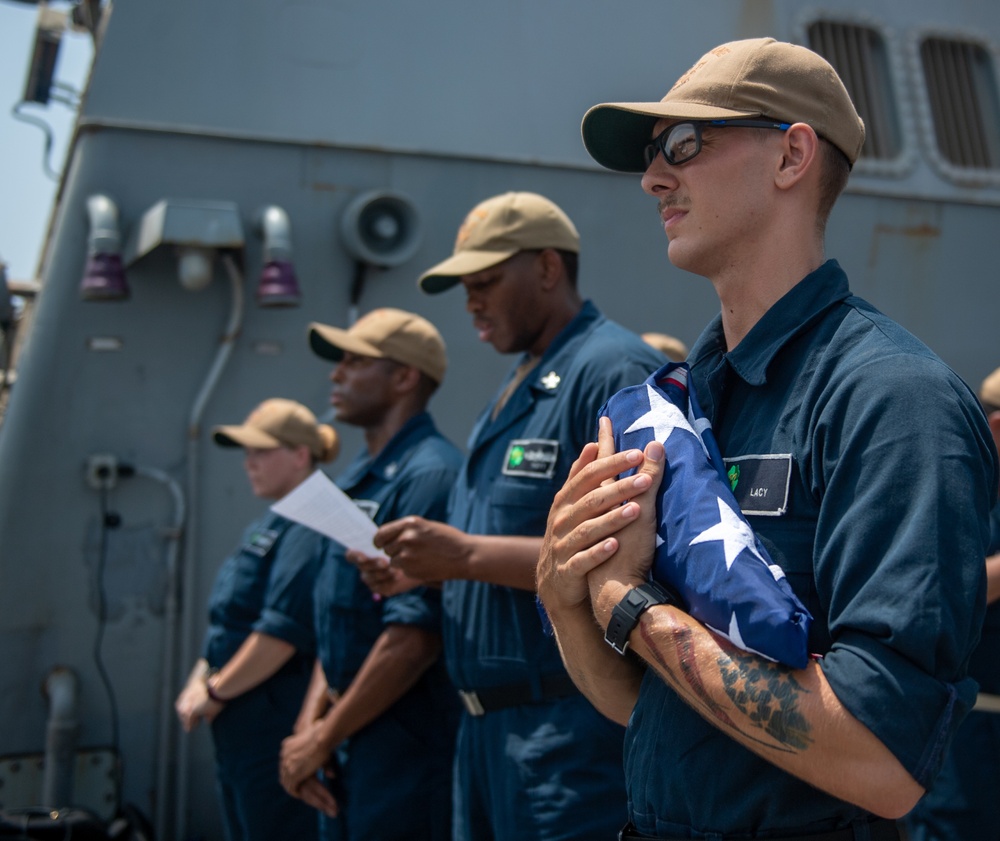 USS O'Kane (DDG 77) Conducts 9/11 Remembrance Ceremony