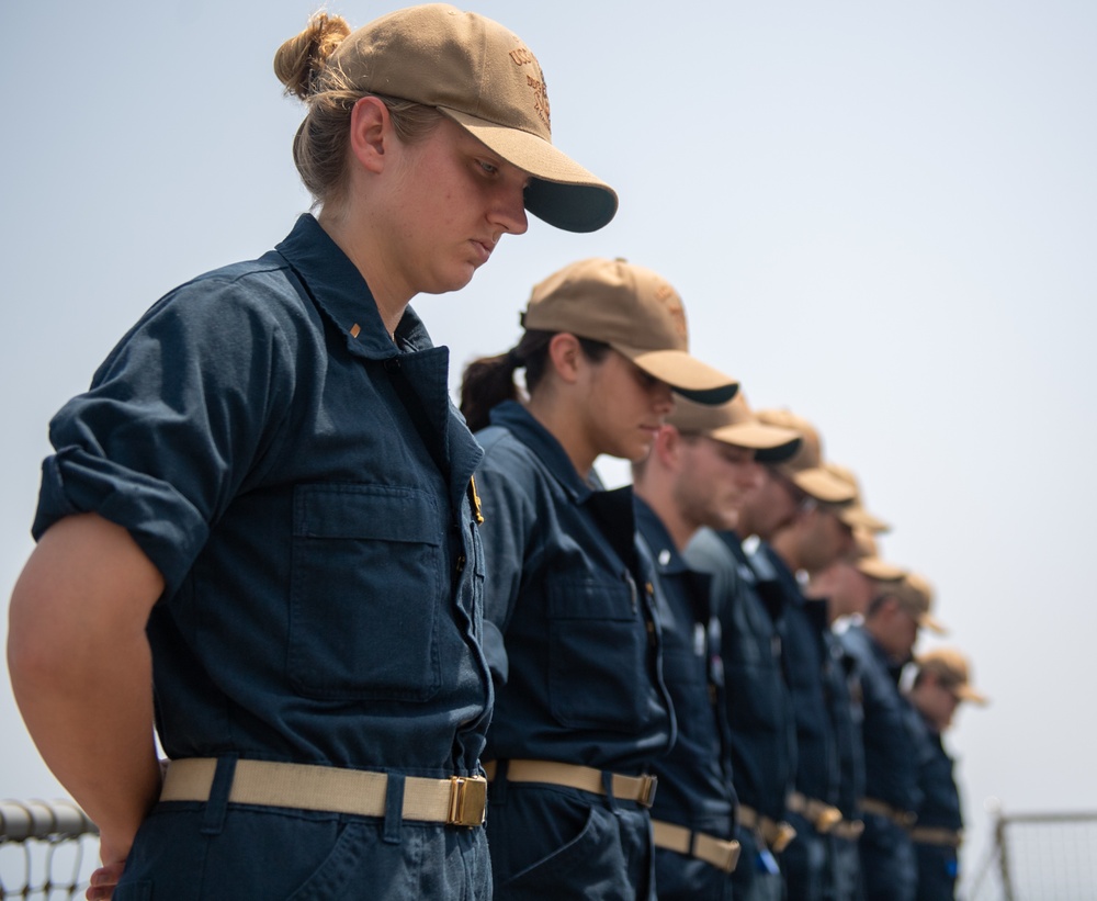 USS O'Kane (DDG 77) Conducts 9/11 Remembrance Ceremony