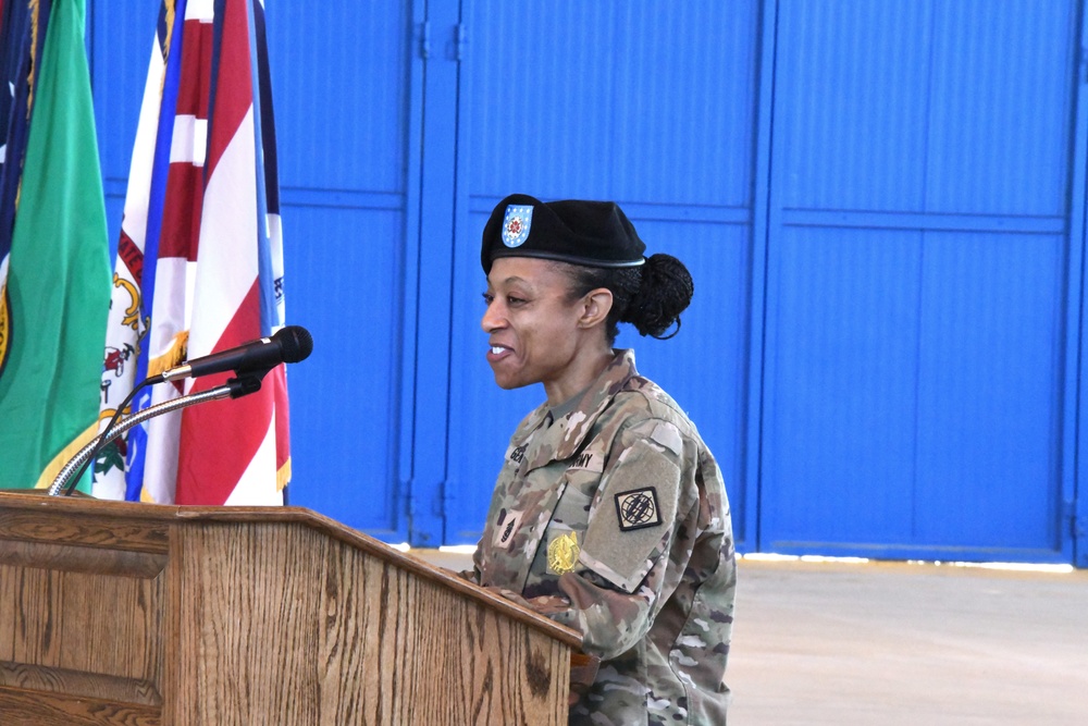 Assumption of Command Ceremony for Command Sgt. Maj. Tawaina Gennie