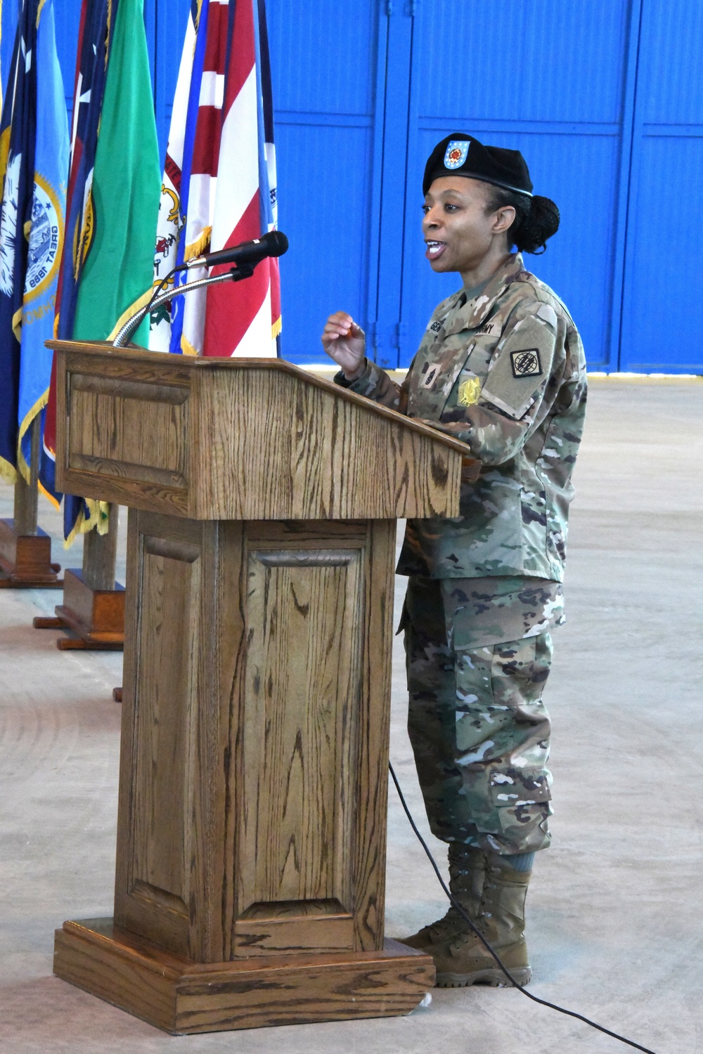 Assumption of Command Ceremony for Command Sgt. Maj. Tawaina Gennie