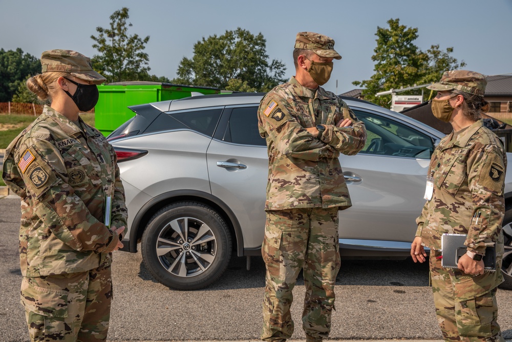 101st Commanding General, Sergeant Major conduct Ft. Lee Welfare Check