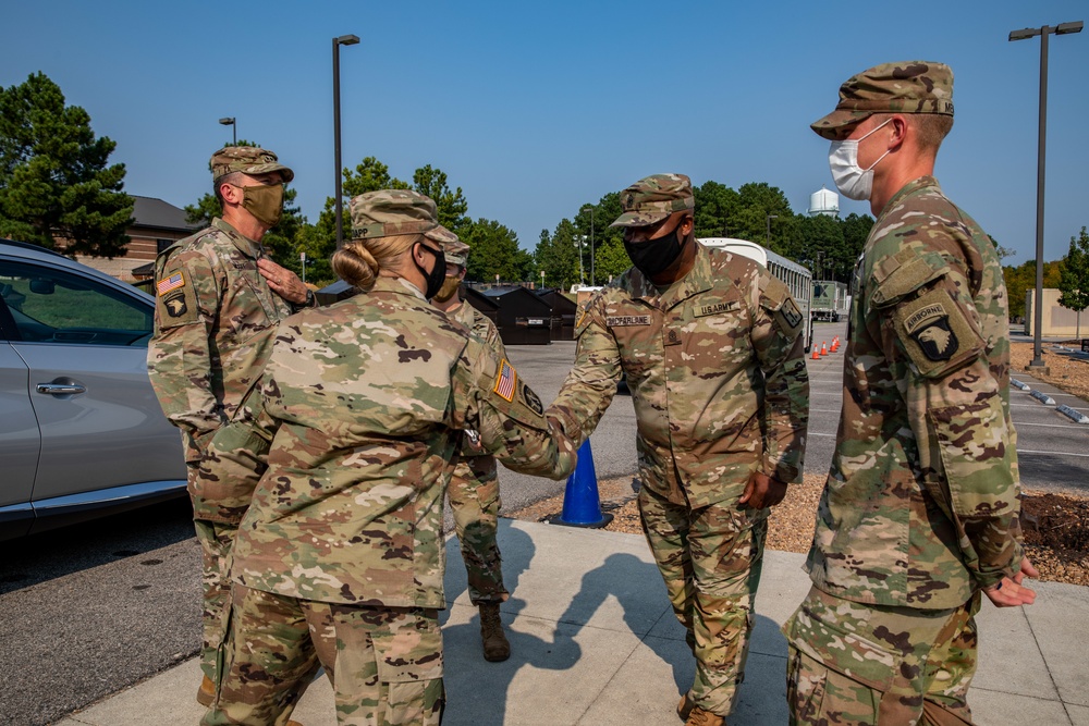 101st Commanding General, Sergeant Major conduct Ft. Lee Welfare Check