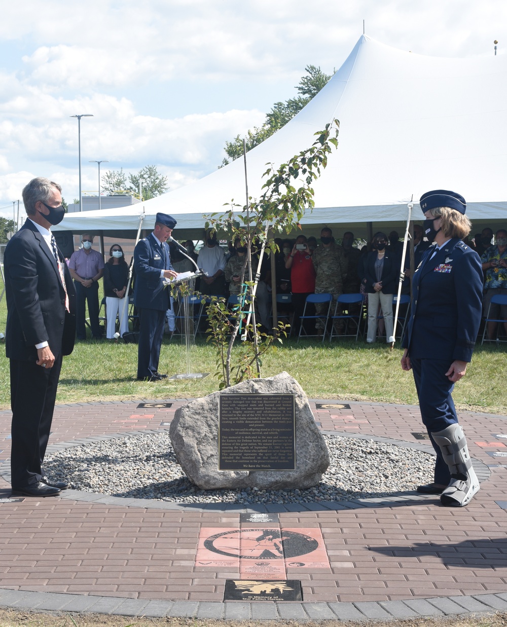 Air National Guard Deputy Director unveils 9/11 memorial at EADS