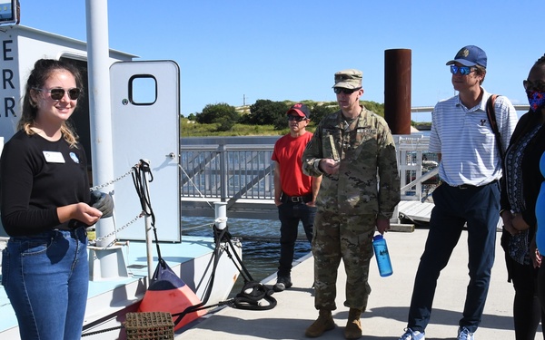 Norfolk District, USACE commander treated to Chesapeake Bay Foundation tour