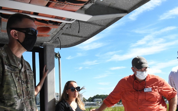 Norfolk District, USACE commander treated to Chesapeake Bay Foundation tour