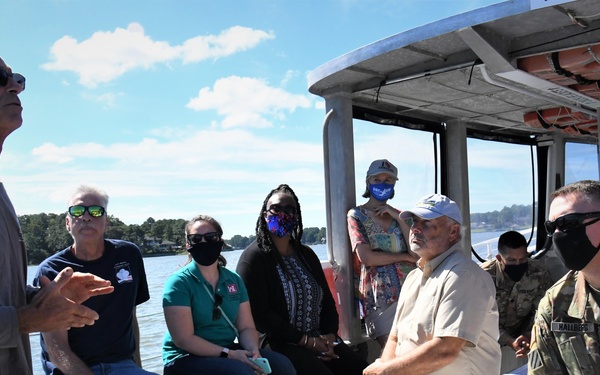 Norfolk District, USACE commander treated to Chesapeake Bay Foundation tour