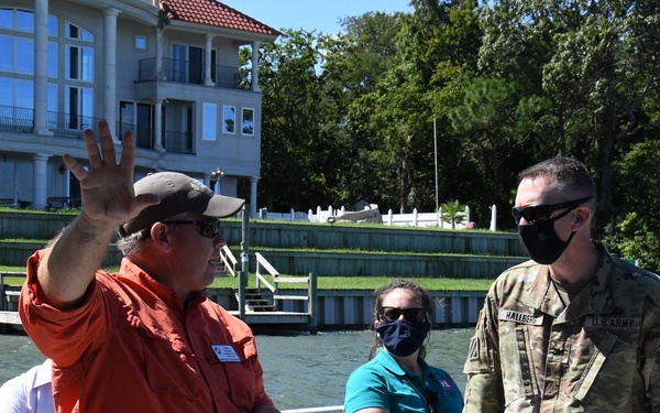 Norfolk District, USACE commander treated to Chesapeake Bay Foundation tour