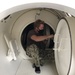 MDSU 2 Sailor Inspects the Inside of the Chilean Diver Recompression Chamber
