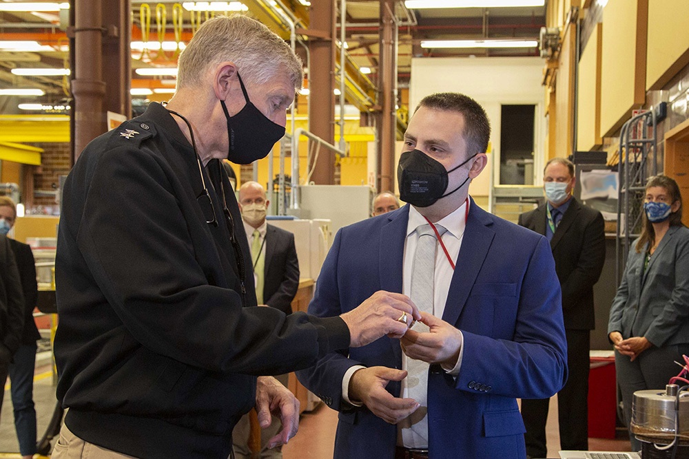 Chief of naval research learns more about NUWC Division Newport’s current, future projects