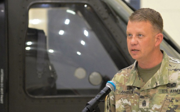 Command Sgt. Maj. Harrison's last remarks