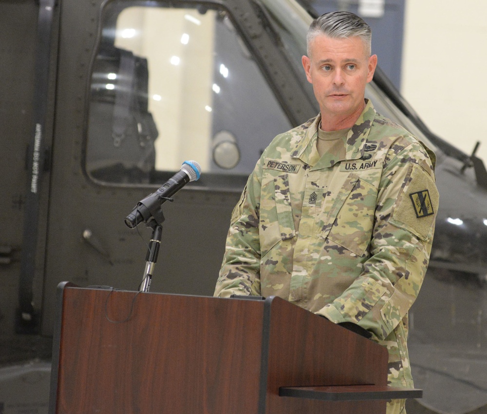 Incoming Command Sgt. Maj. Peterson's Remarks