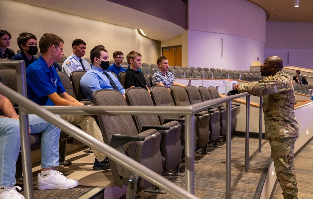 Luke Airmen educate Junior ROTC members during GO Inspire event
