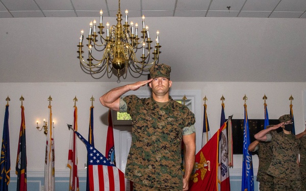 CLB-22 Sergeant Major Post Ceremony