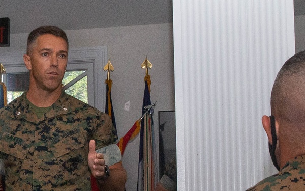 CLB-22 Sergeant Major Post Ceremony