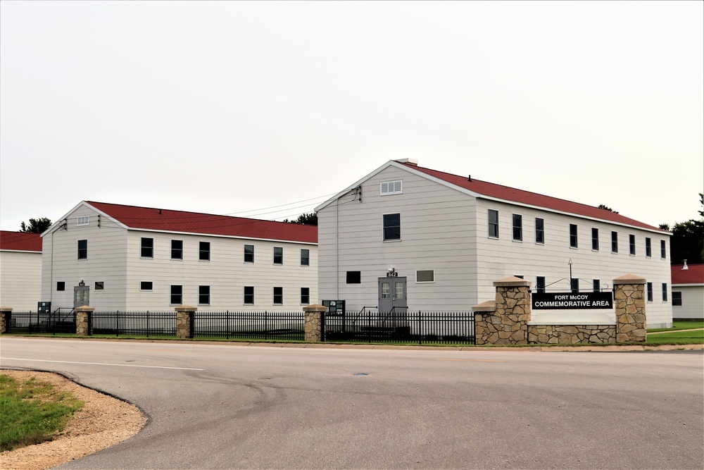 Historical buildings at Fort McCoy's Commemorative Area