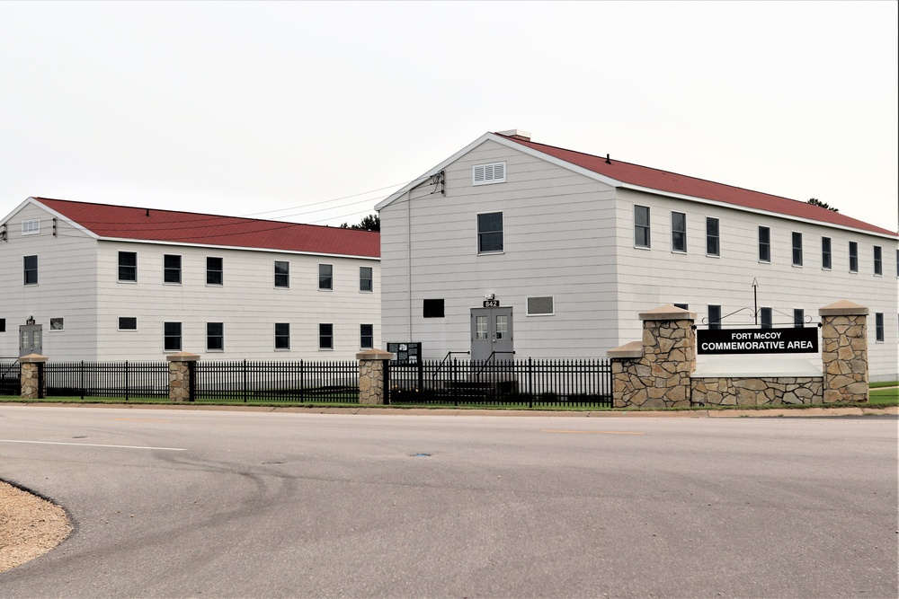 Historical buildings at Fort McCoy's Commemorative Area