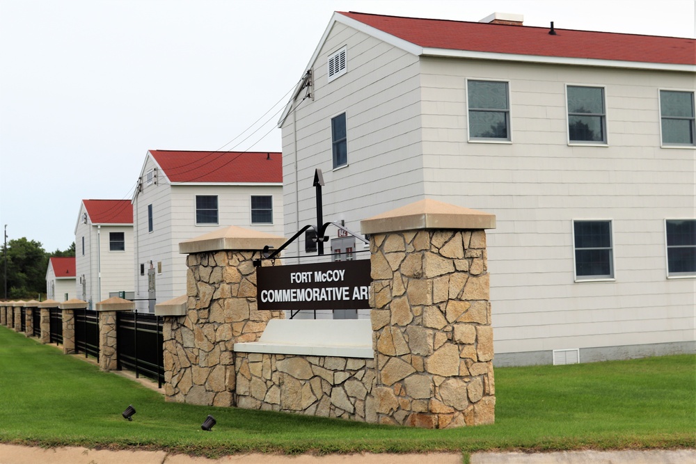 Historical buildings at Fort McCoy's Commemorative Area