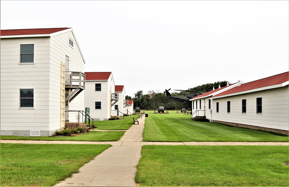 Historical buildings at Fort McCoy's Commemorative Area