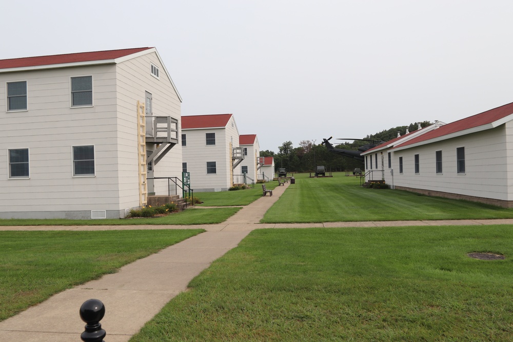 Historical buildings at Fort McCoy's Commemorative Area