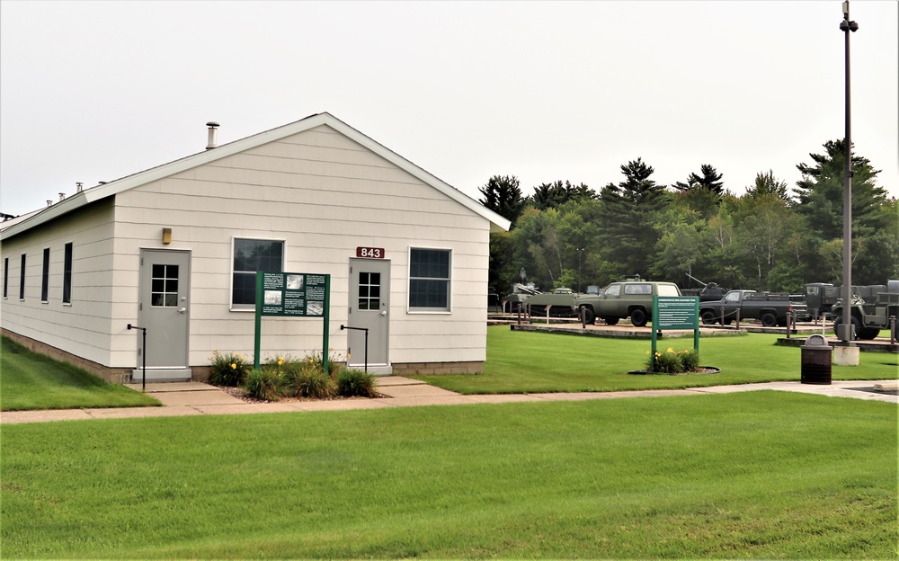 Historical buildings at Fort McCoy's Commemorative Area