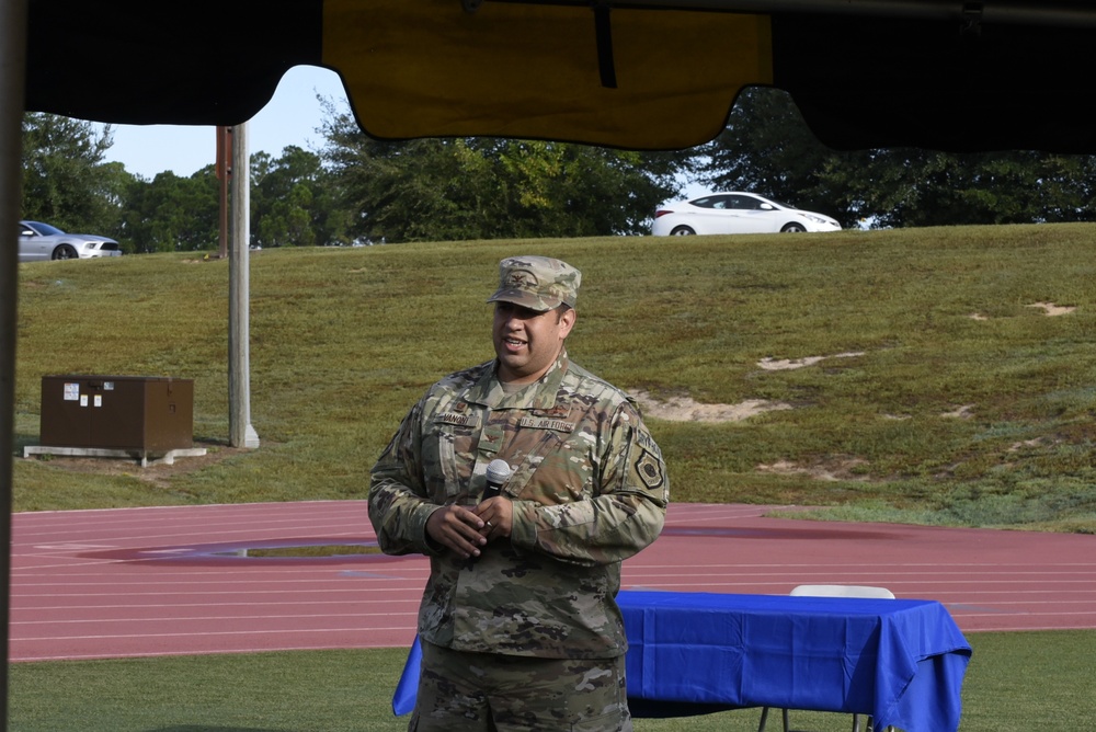 Team Pope remembers 9/11 victims during ceremony