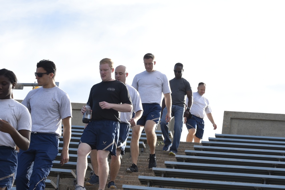 Team Pope remembers 9/11 victims during ceremony