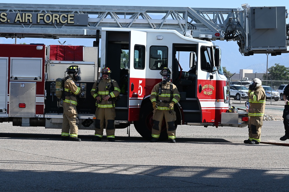 KAFB Firefighters conduct training for real world incidents