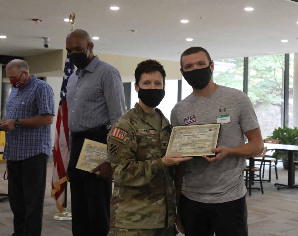593rd ESC Recognizes Key Support for Afghan Evacuees