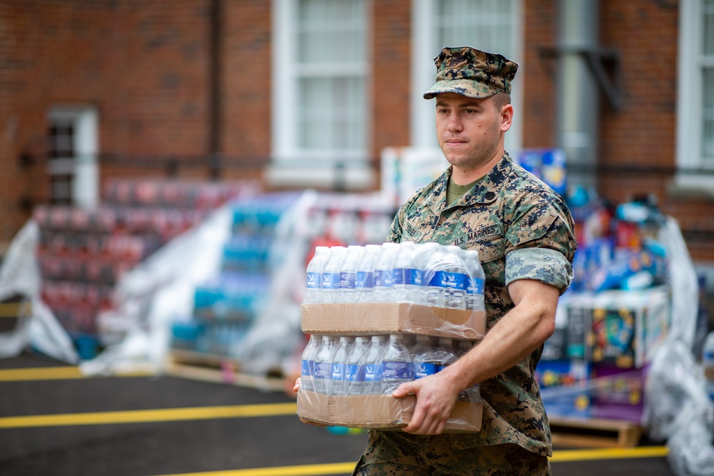 USO Donates to Marines Supporting Operation Allies Welcome