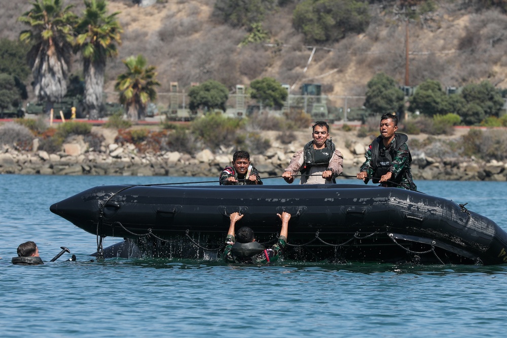 Indonesian Marine Corps visits 1st Marine Division to conduct combined training