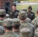 Lt. Gen. Duane Gamble speaks to Clemson ROTC cadets