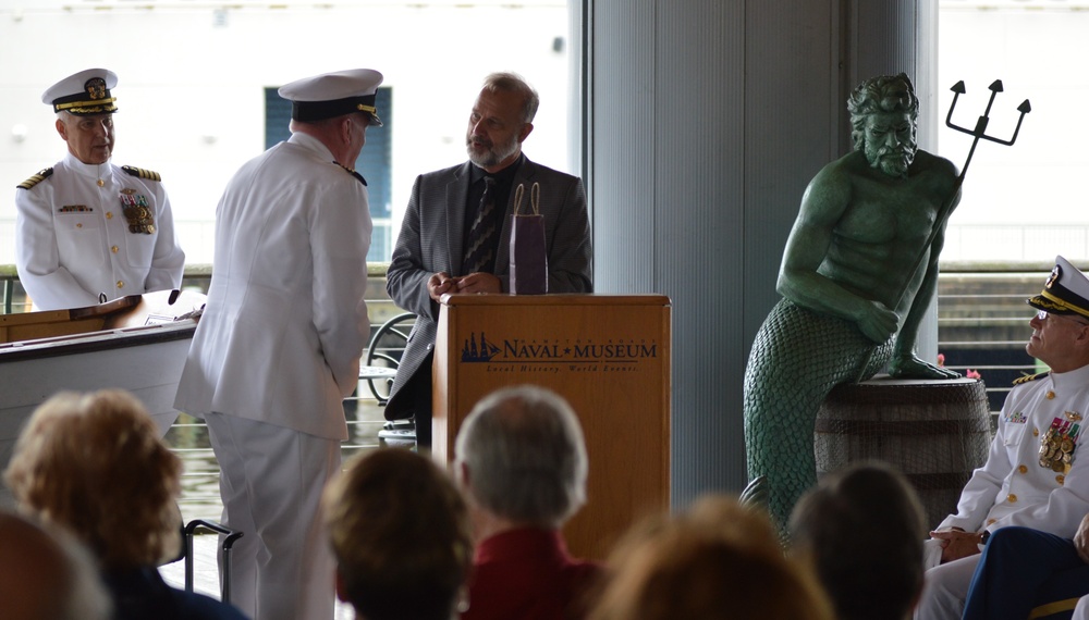 Naval Museum hosts a retirement ceremony