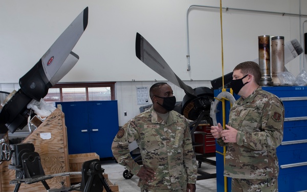 ANG Command Chief visits the 120th Airlift Wing