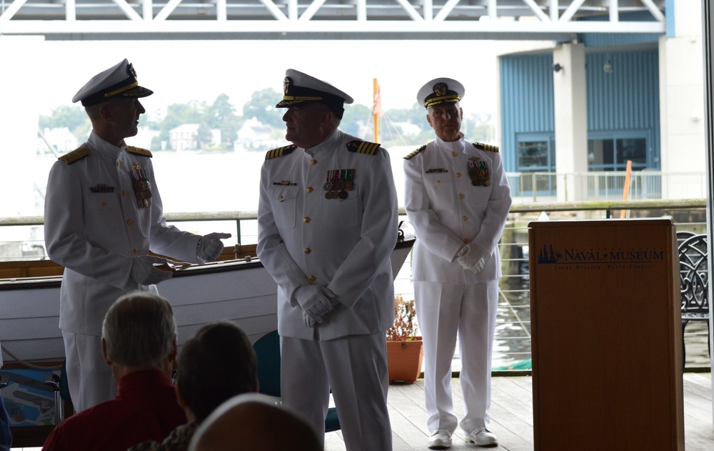 Naval Museum hosts a retirement ceremony