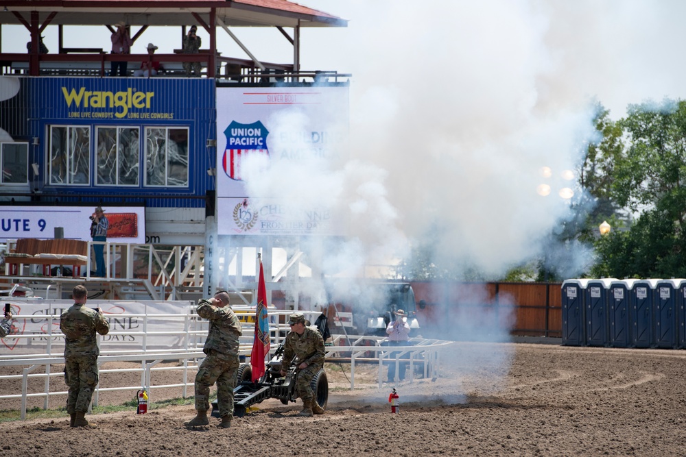 Cheyenne Frontier Days celebrates Military Monday at the rodeo