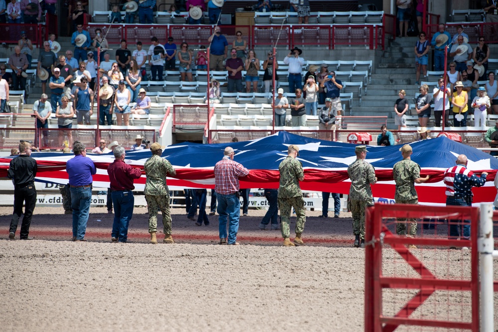 Cheyenne Frontier Days celebrates Military Monday at the rodeo