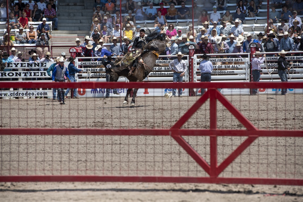 Cheyenne Frontier Days celebrates Military Monday at the rodeo