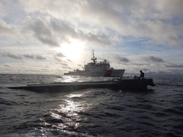 USCGC Northland interdicts a low profile vessel