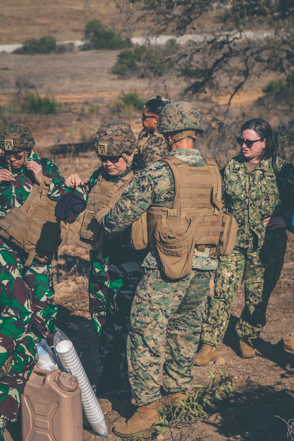 Indonesian military visits 1st Marine Division