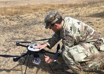 U.S. Army Explosive Ordnance Disposal technicians field test Unmanned Aerial System