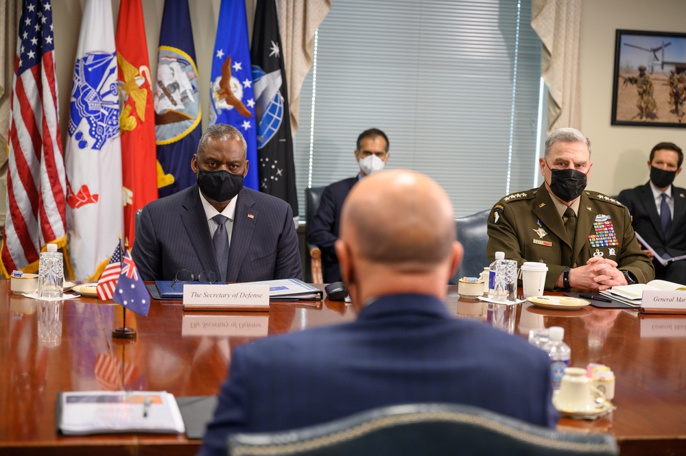 SD Austin hosts Australian Minister for Defense
