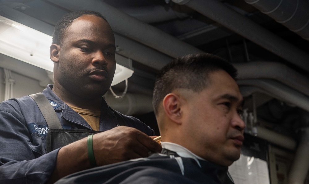 USS Ronald Reagan (CVN 76) Barbershop